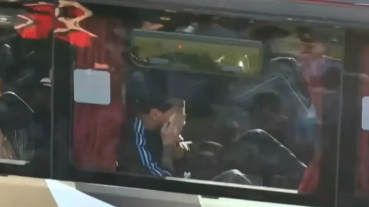 Traslado de Lionel Messi desde Ezeiza previo a partido amistoso