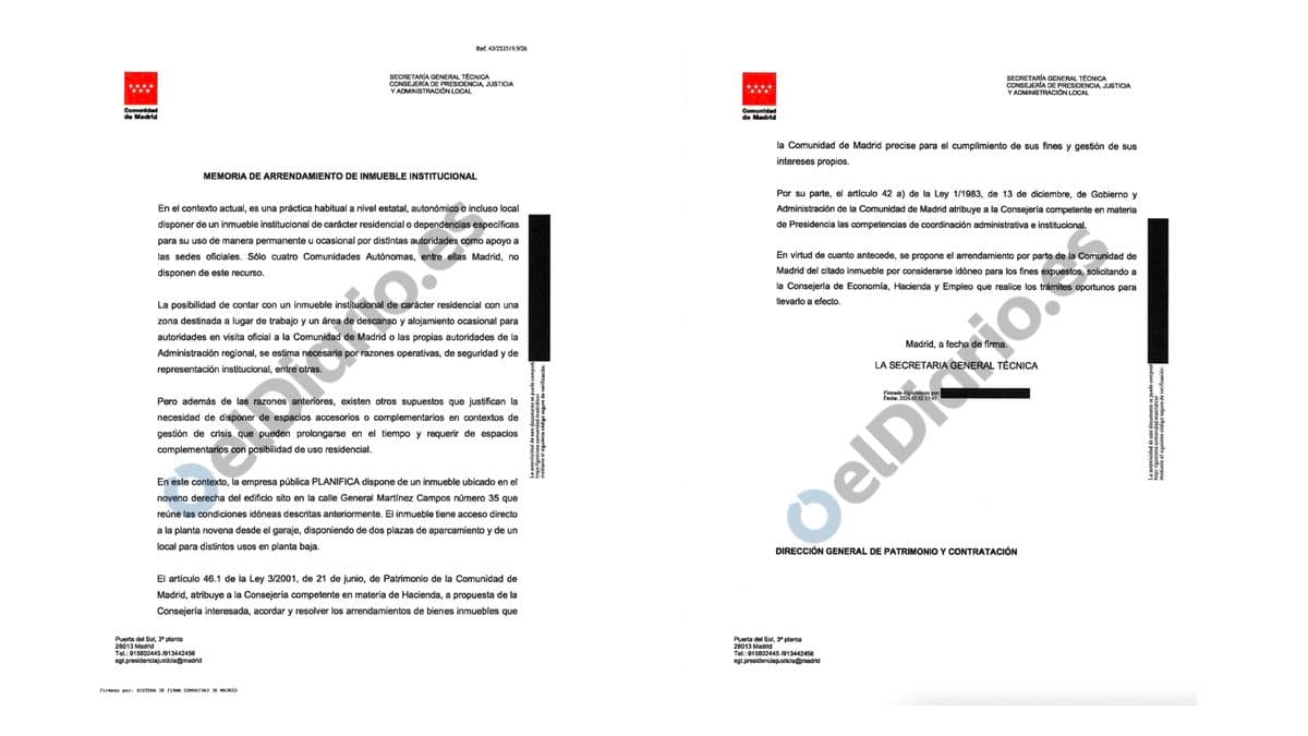 La Comunidad de Madrid justificó el arrendamiento de un inmueble "residencial" sin aludir a las obras de la Puerta del Sol en la documentación inicial