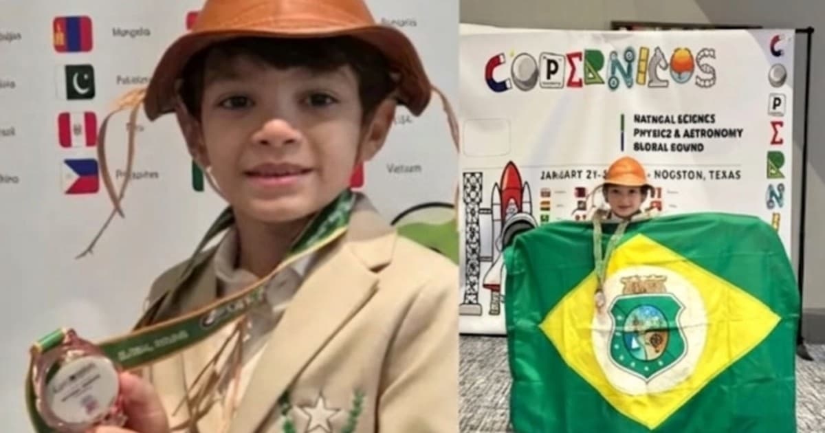 Augusto de Paula Bezerra, de 8 años, obtiene el tercer puesto en la Copernicus Global Round 2026 de Ciencias